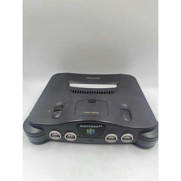 Nintendo 64 N64 Game Console Only NUS-001 Black - Tested & Working - Picture 1 of 13